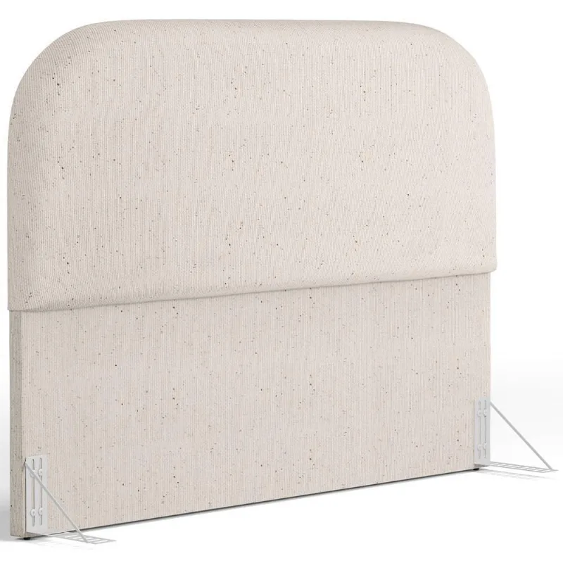 Cabeceira Cama Box Queen 160cm Orgânica Lanna W01 Linho Cru - Lyam Decor - Lyam Decor
