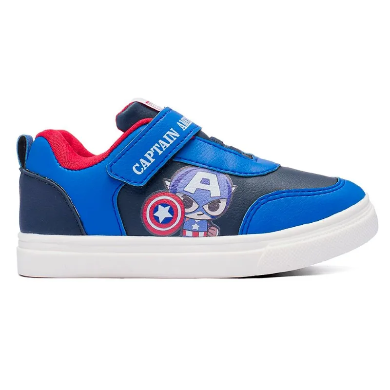 Tenis Disney Capitao America Ref Mca01dy Marinho/vermelho 21