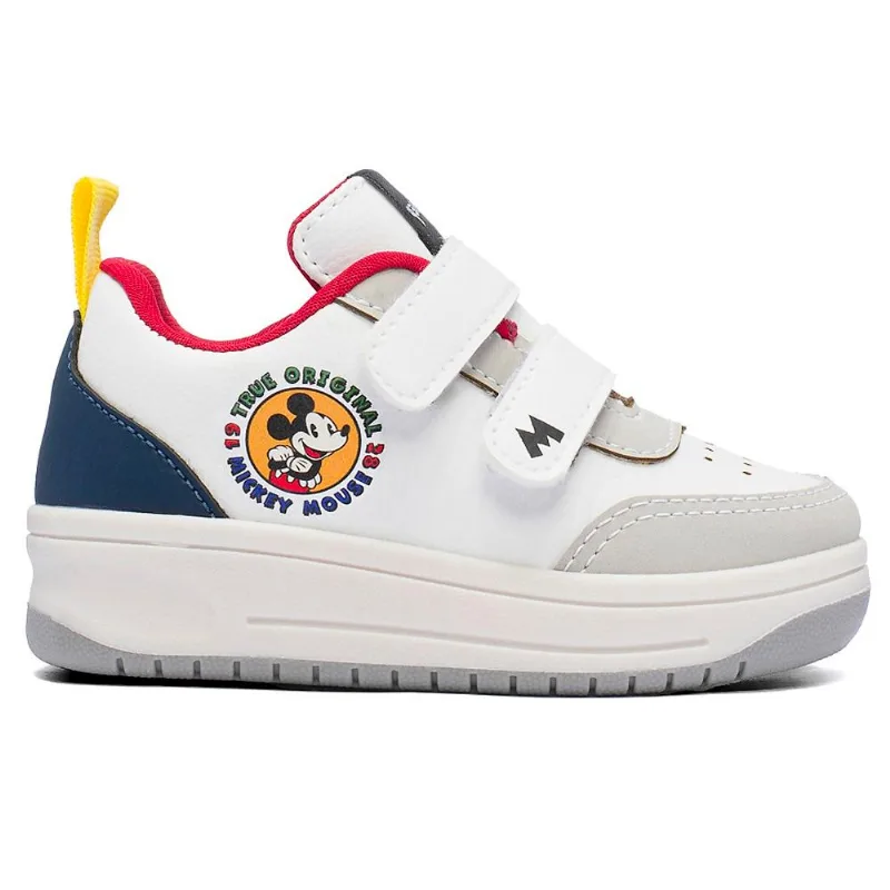 Tenis Disney Mickey Branco/cinza 21