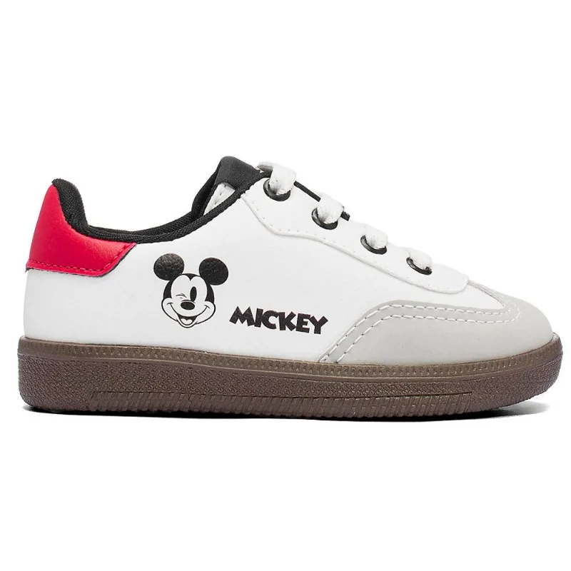 Tenis Disney Mickey Branco/cinza 25