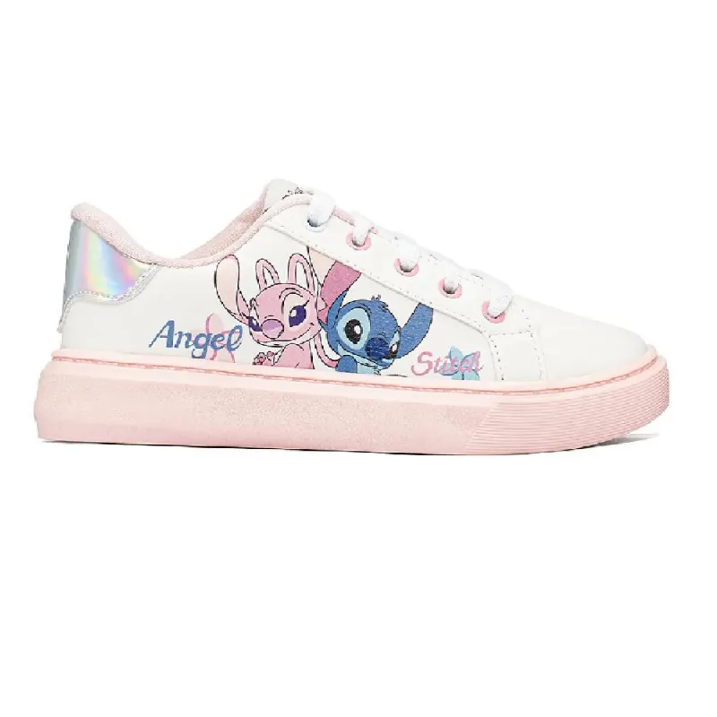 Tenis Disney Stitch Branco/rosa 33