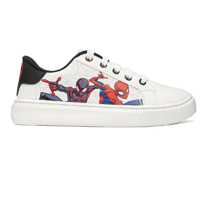 Tenis Marvel Spider Man Ref Msp17dy Branco/preto 35