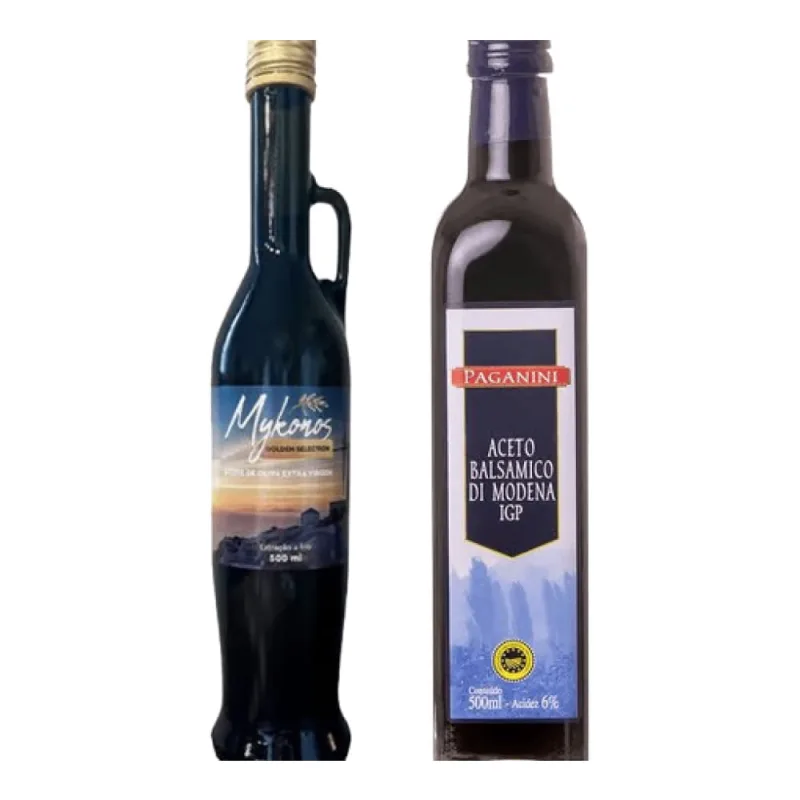 Kit Vinagre Balsâmico Italiano Paganini 500ml &amp; Azeite Português Extra Virgem Esporão 500ml Shopvinho - Paganini