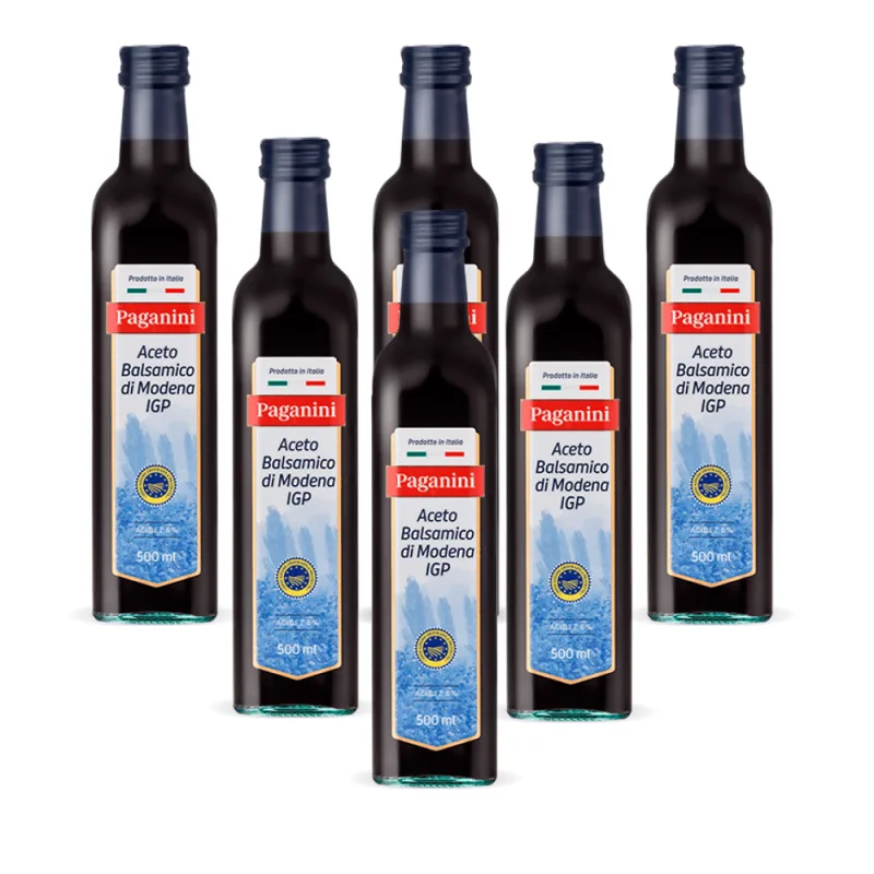 Kit 6 Vinagres Balsâmico Italiano Paganini 500ml Paganini - Não Informado - Mercearia