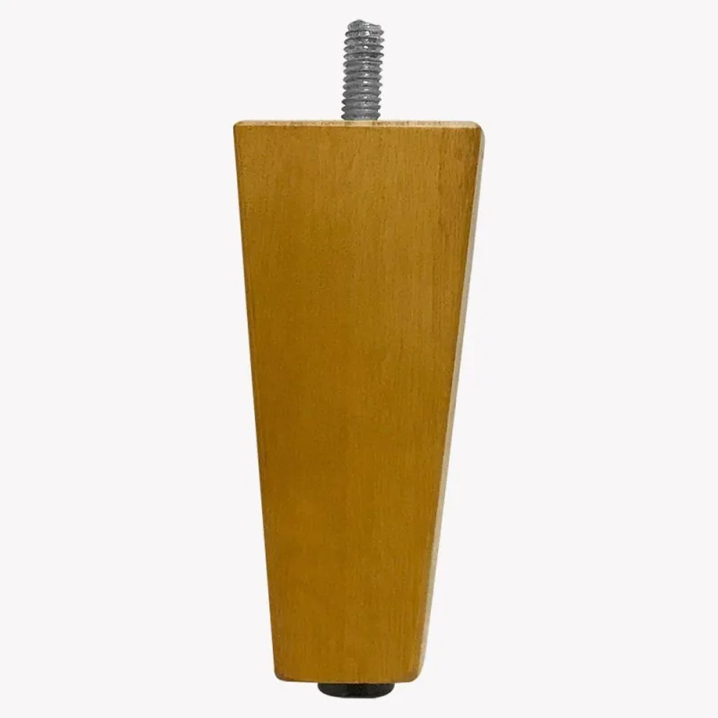 1 Pé Chanfrado Castanho 10cm Com Rosca Metal Para Móveis D10 - D'rossi - OUTRAS - Música E Shows