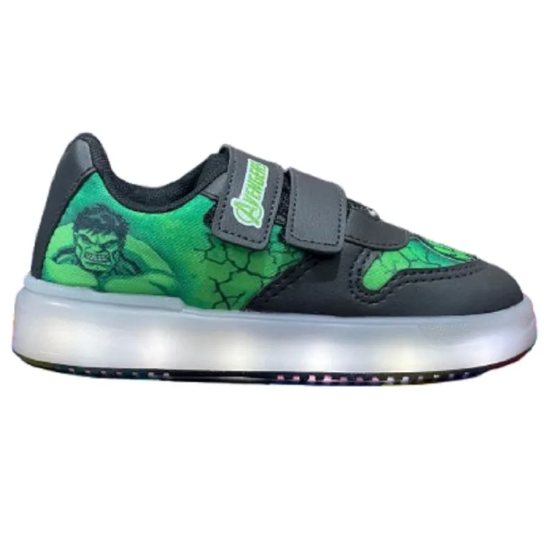 Tenis infantil com LED mini-pé hulk