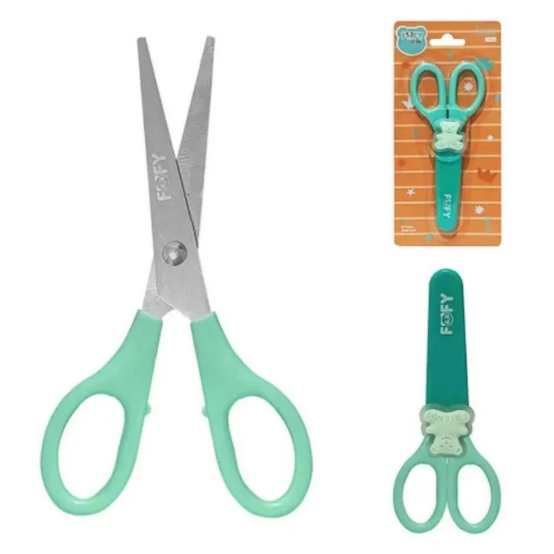Tesoura Divertida Fofy Verde - 14cm