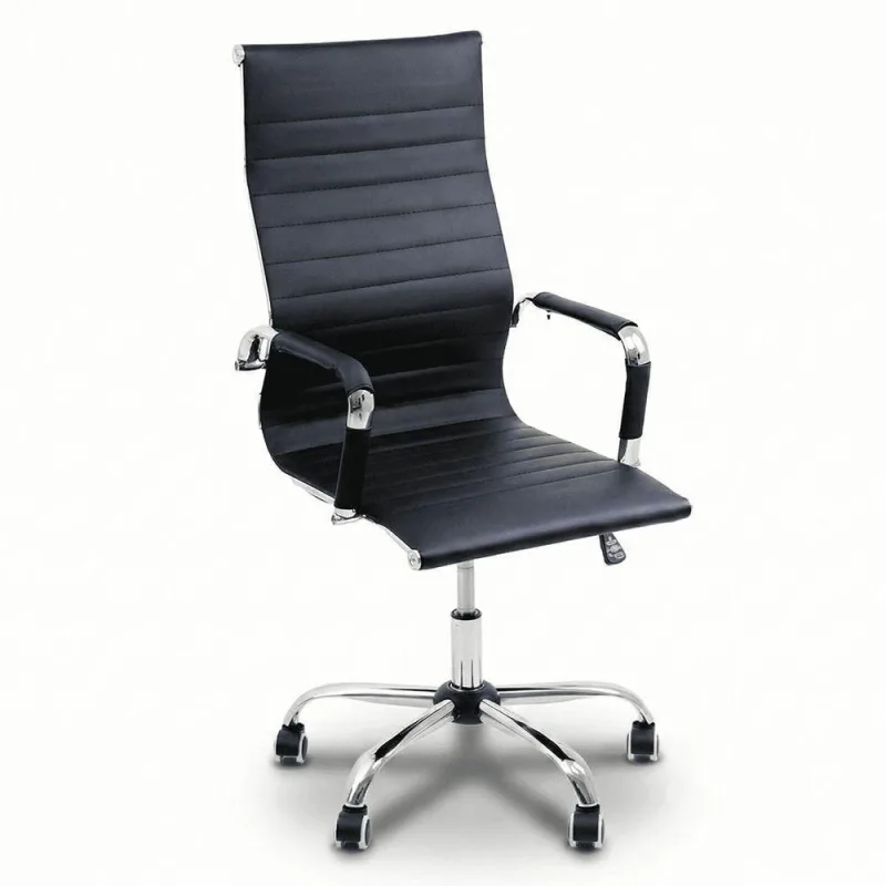 Cadeira De Escritório Esteirinha Oficial Ergonomia Alta Preto - OUTRAS - Móveis
