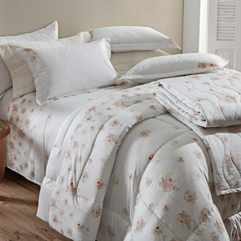 Colcha Queen 300 Fios Alicy - Kacyumara Estampada - Kacyumara