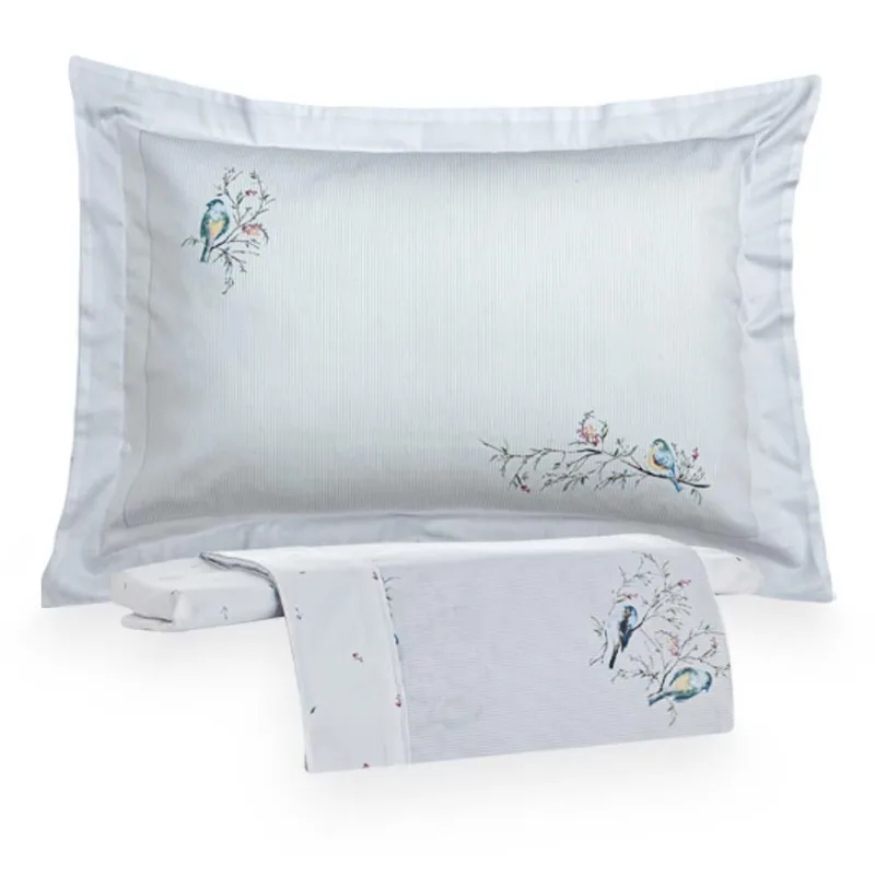 Jogo De Cama Solteiro Viúva 300 Fios Lohan - Kacyumara Estampado