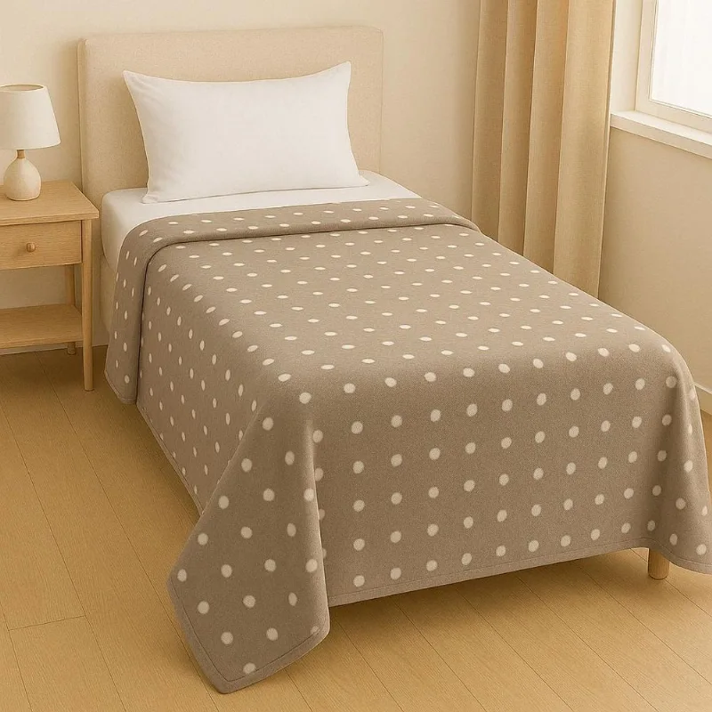 Cobertor Blanket Estampado Toque De Seda Solteiro Fend Poá - Kacyumara