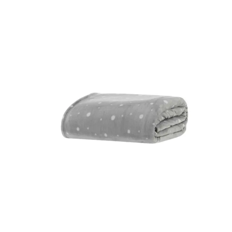 Cobertor Blanket Estampado Toque De Seda - King - Prata Poá