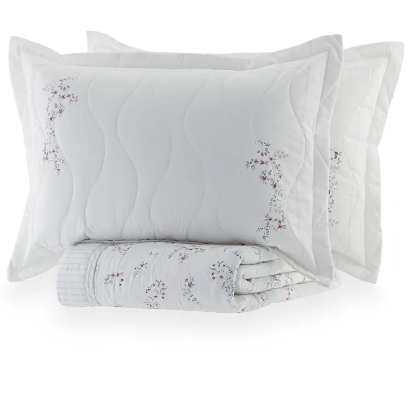 Colcha Queen 300 Fios Fiance - Kacyumara Estampada - Kacyumara