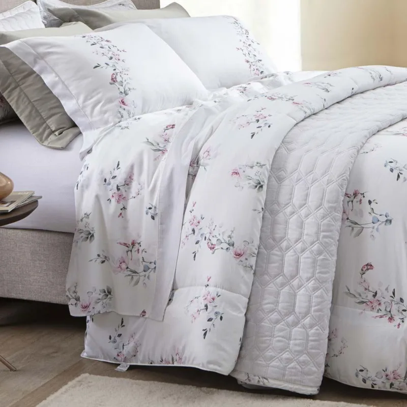 Jogo De Cama Casal 300 Fios Lázio Silen - Casa K Estampado