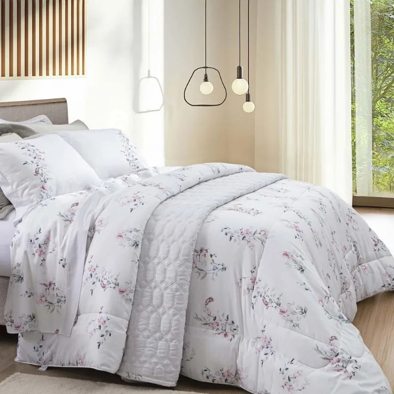 Colcha Queen 300 Fios Lázio Silen - Casa K Estampada