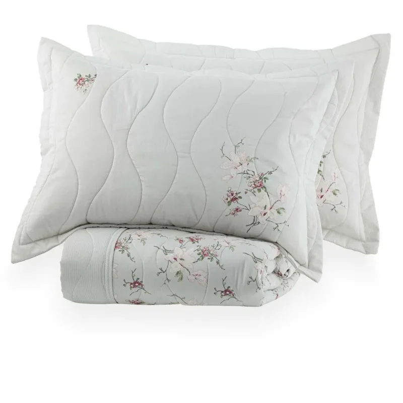 Colcha Queen 300 Fios Lione - Kacyumara Estampada - Kacyumara