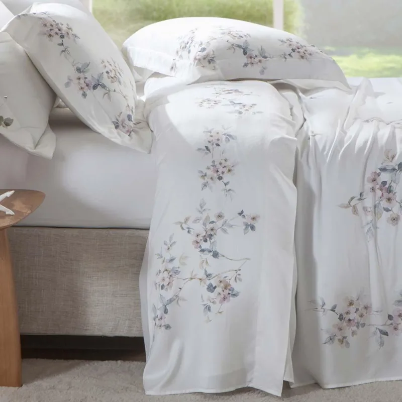 Jogo De Cama Queen Bambu 400 Fios Antonella - Casa K Estampado - Kacyumara