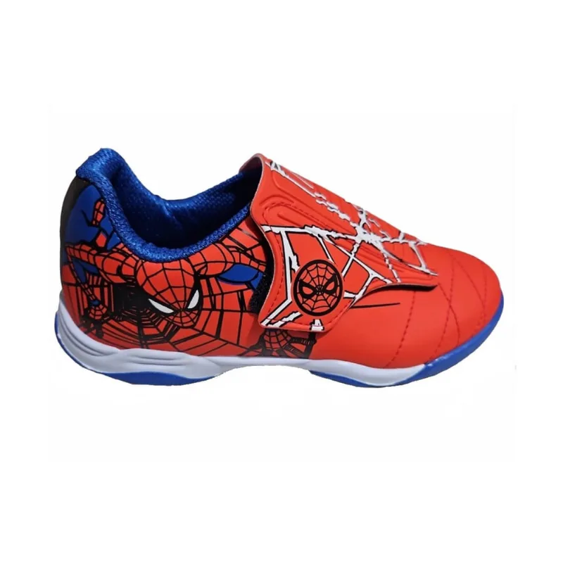 Tênis Chuteira Infantil Futsal Spider-Man Marvel 4113 Verm.