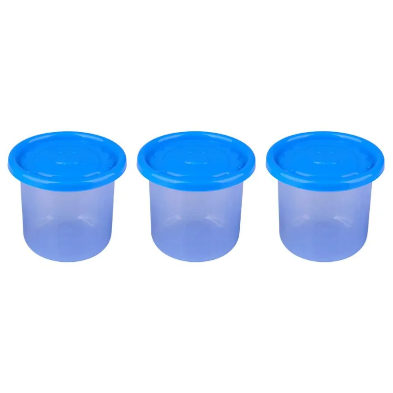 Kit com 3 Porta Condimentos Pequenos Azul LP House