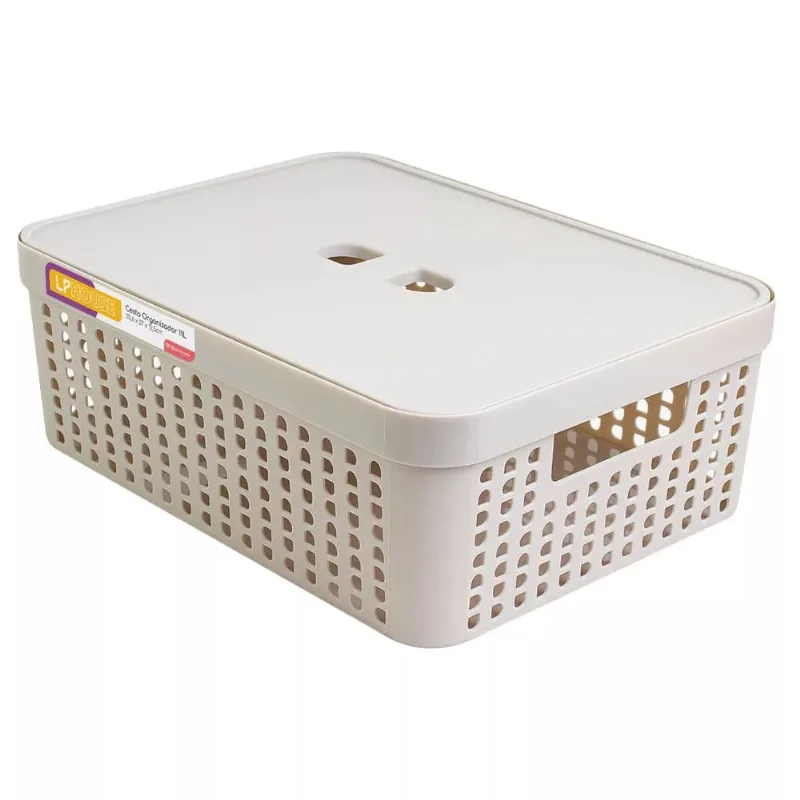 Cesto Organizador 11L Ratan LP House 8512FE Bege