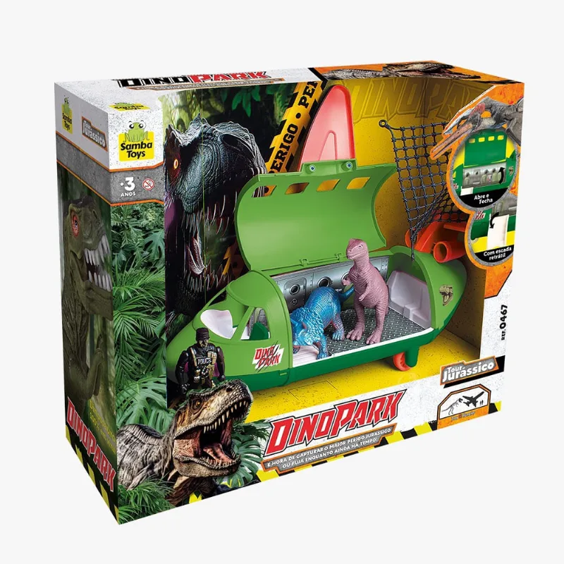 Playset - Dino Park - Passeio Jurássico - Avião - Samba Toys - SAMBA TOYS