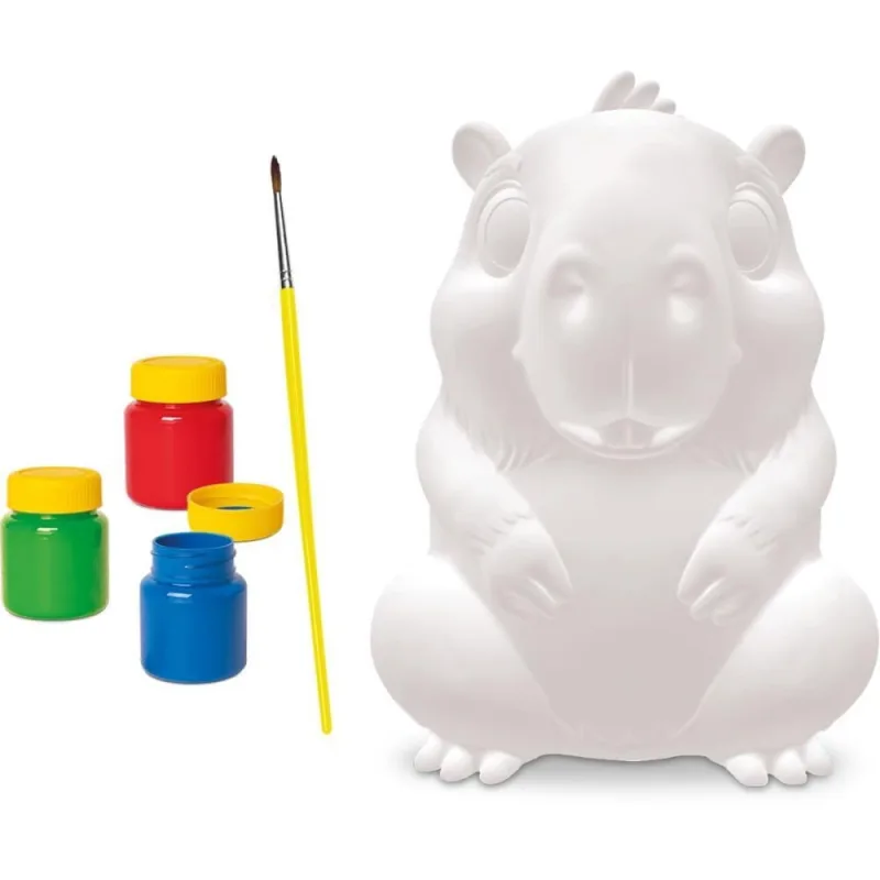 Brinquedo para Colorir Capivara 16CM Pintura C/GUACHE - Samba Toys