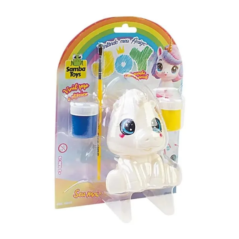 Joy Unicórnio Pintura Na Cartela - Samba Toys 0932 - SAMBA TOYS