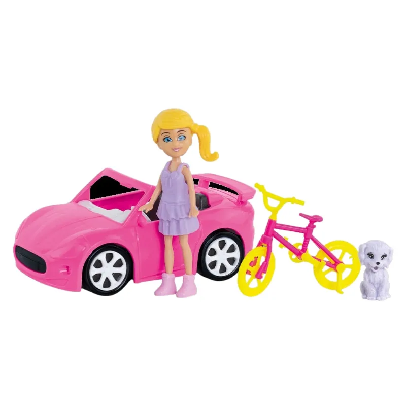 Boneca Judy com carro esportivo Samba Toys - SAMBA TOYS