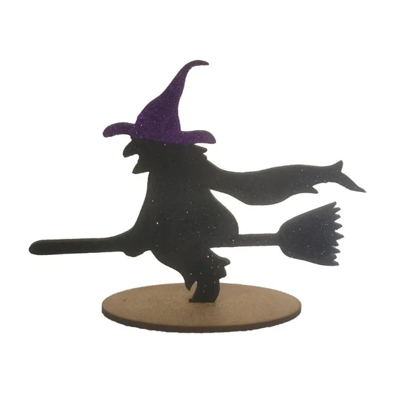 Decoração Halloween Bruxa Enfeite De Mesa