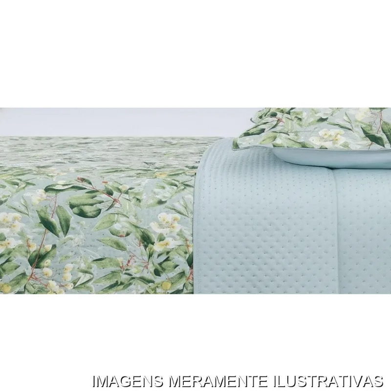 Kit Colcha Queen Habitat 3 Peças Eucalipto 240x260cm (MP) - HABITAT