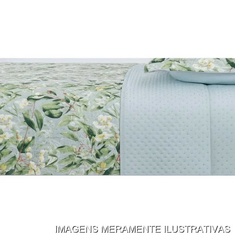 Kit Colcha King Habitat 3 Peças Eucalipto 260x280cm (MP) - HABITAT