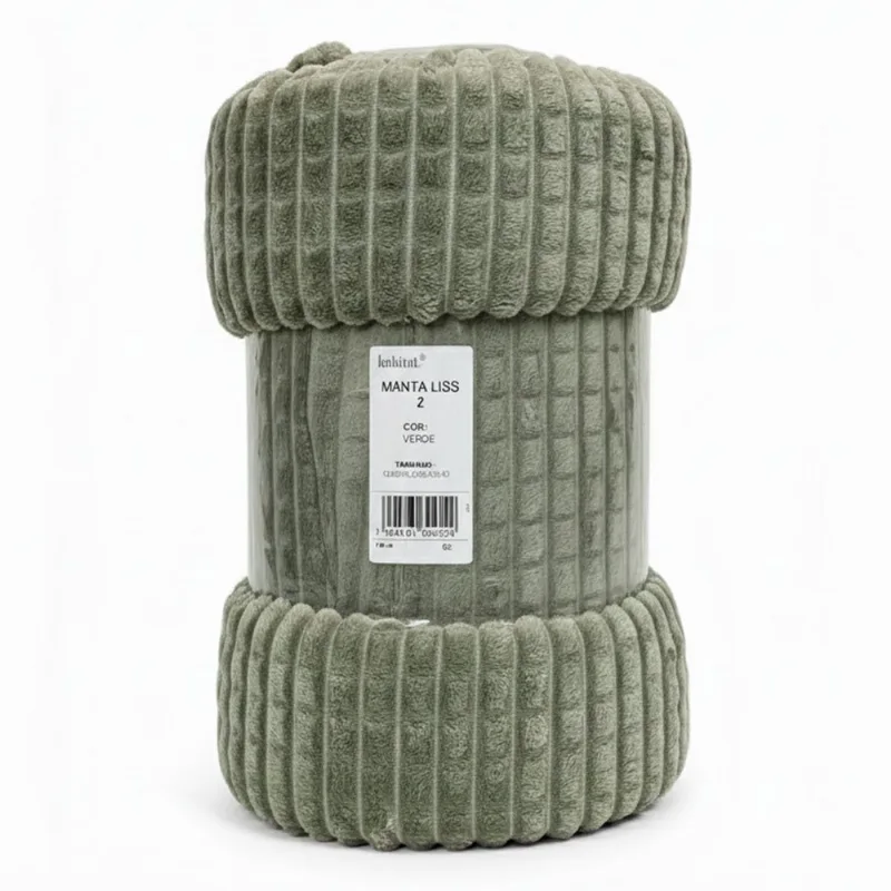 Manta Queen Habitat Liss 2 220x240cm Verde (MP)