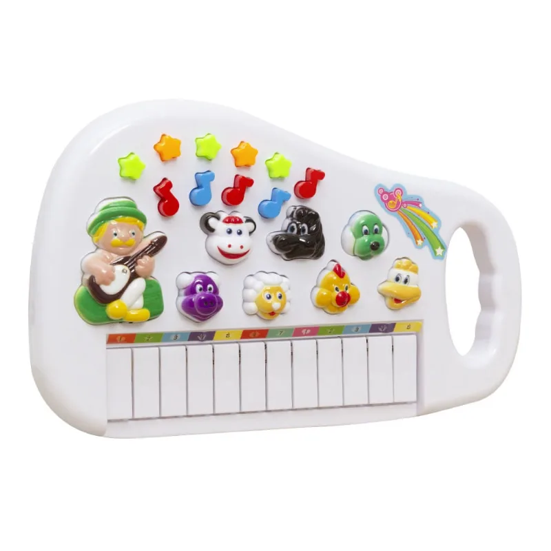 Teclado Musical Infantil Educativo Fazendinha Bebê Criança