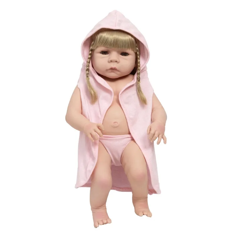 Bebê Reborn Loira + Bolsa Maternidade Saída de Banho Bonita
