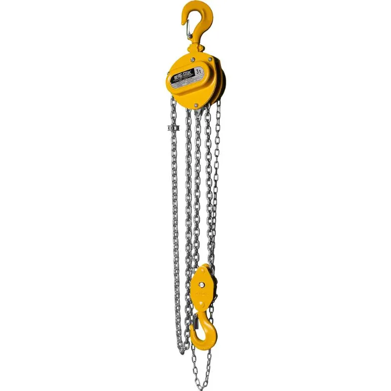 Talha Manual 3 Toneladas Corrente com 3 metros Compacta NT-8 BERG-STEEL
