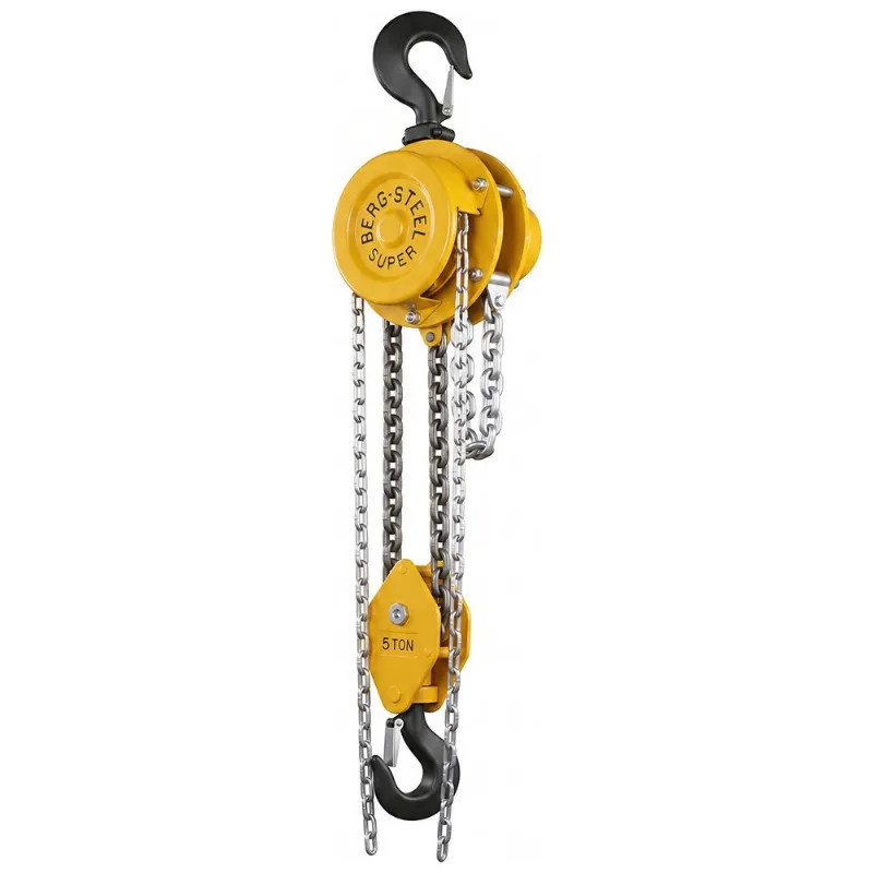Talha Manual BS Super com Corrente 5m 5 Toneladas Berg-Steel 31.14.91 5005 - BERG-STEEL