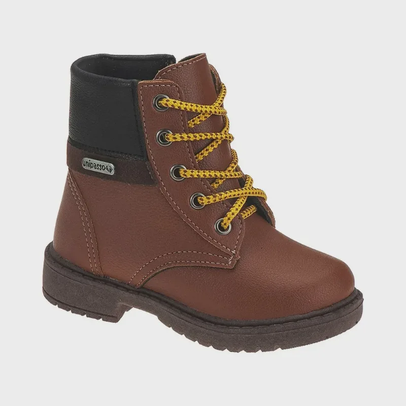 Bota Coturno Infantil Street Caramelo Unipasso 107-02-114