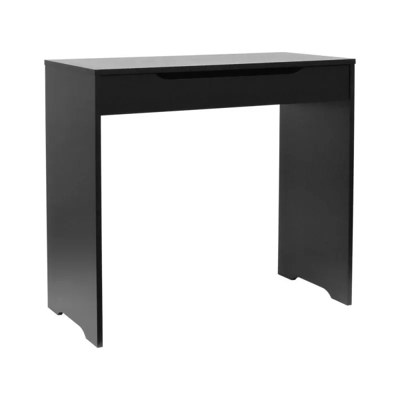 Escrivaninha Tina Moderno 1 Gaveta MDF Laqueado 80CM Preto Decorise - Decorise - Agro