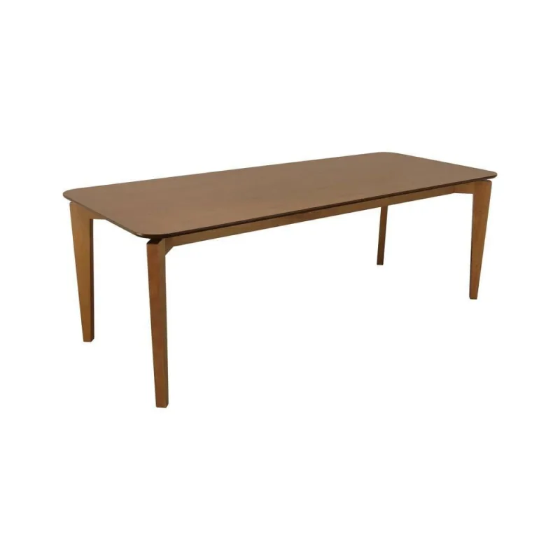 Mesa de Jantar Flutuante 8 Lugares Retangular MDF Amêndoa e Cinamomo - Decorise