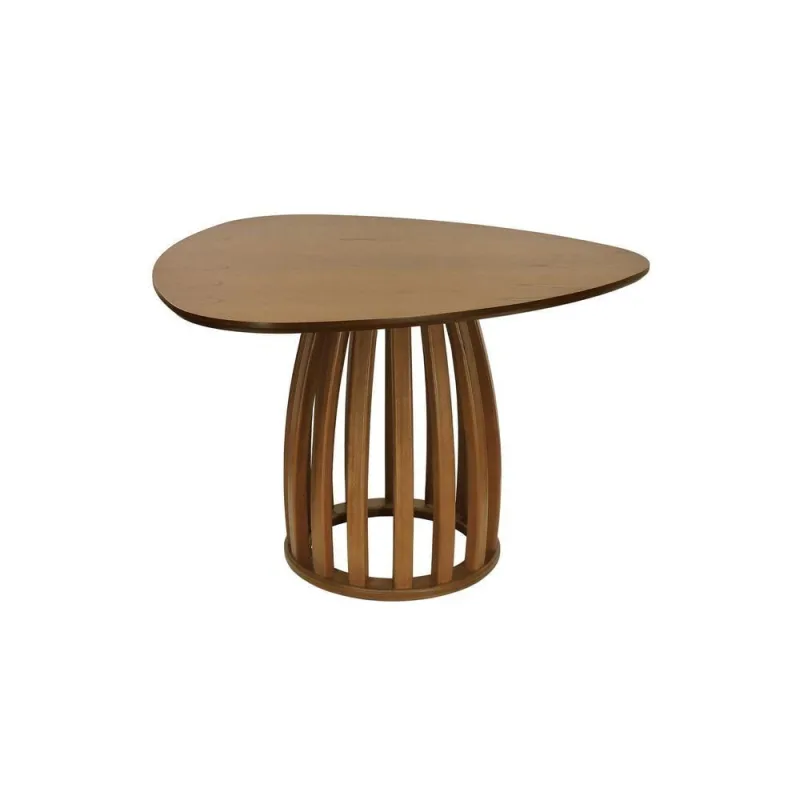 Mesa de Jantar Armonia 6 Lugares Triangular MDF Amêndoa Decorise - Decorise