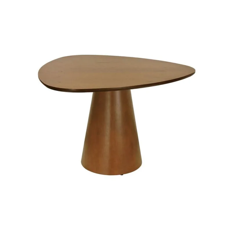 Mesa de Jantar Cone Triangular MDF 119x117CM Amêndoa Decorise - Decorise