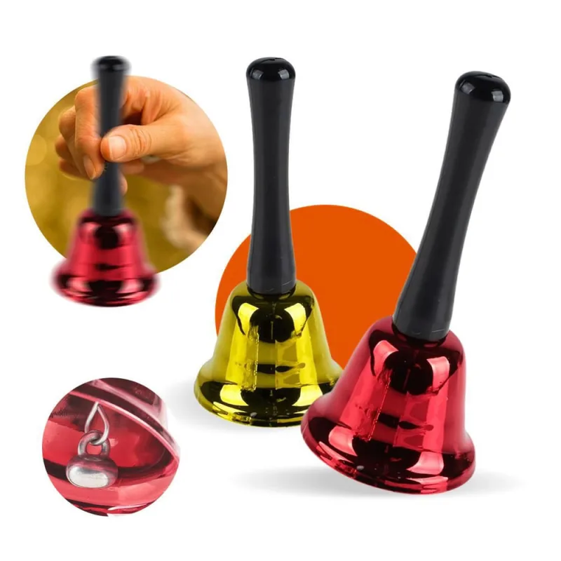 Sino De Mão Campainha Metal Sineta 13Cm - Não Disponível - Construção E Ferramentas