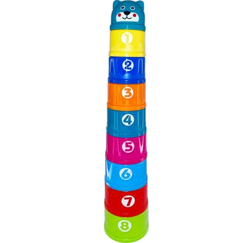 Brinquedo Educativo Torre Divertida 9 Potes RF2 (S