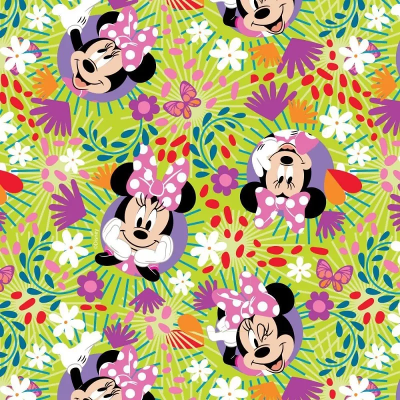 Plastico Adesivo 45CMX10M Minnie Rolo