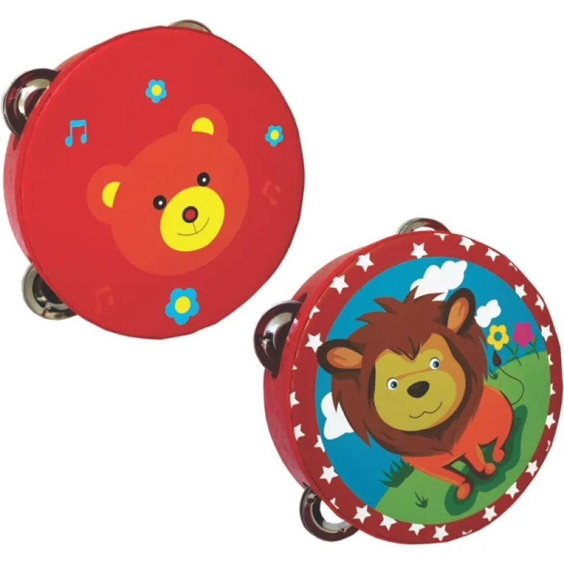 Instrumento Musical Pandeiro MDF (7908770619121) - Toy Mix