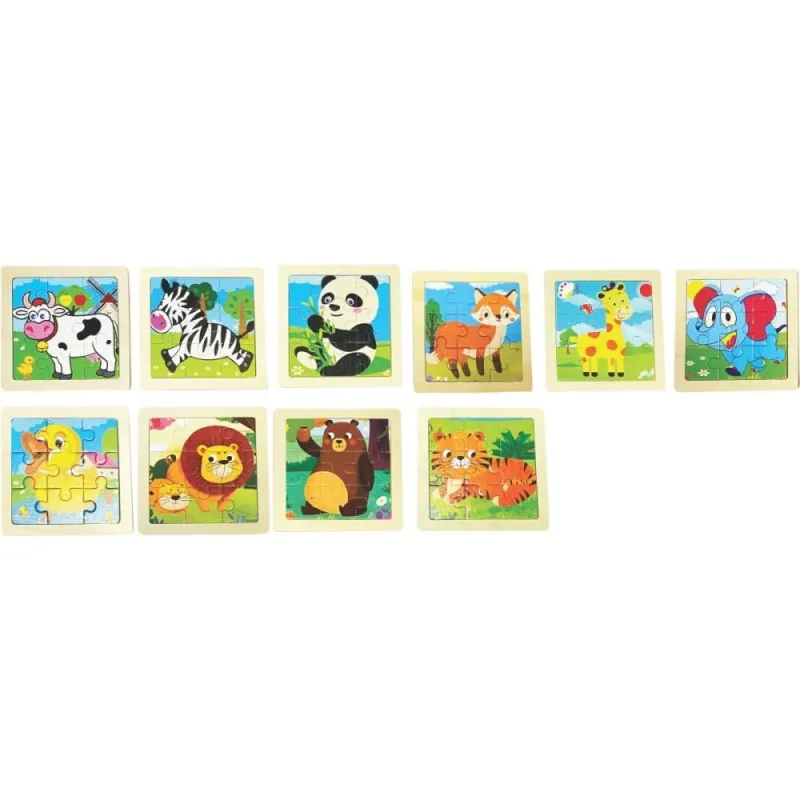 QUEBRA-CABECA Madeira Animais (S) PCT.C/10 - Toy Mix
