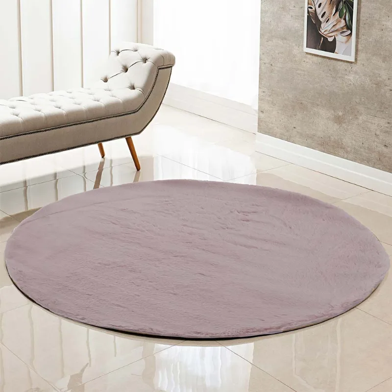 Tapete Pele Albany 1,00 Redondo Unico/rose