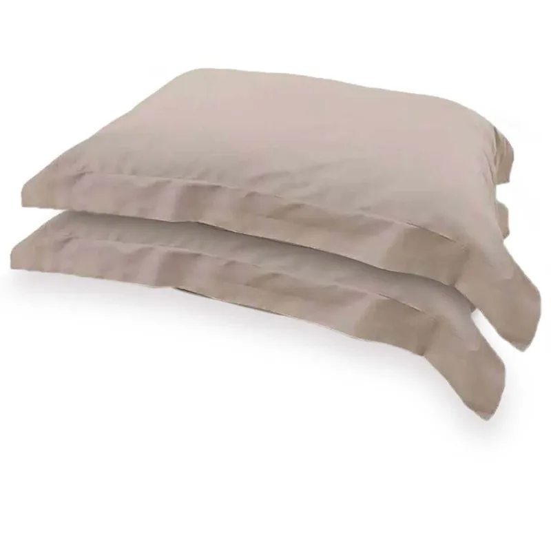 Kit Fronha 50x70cm 300 Fios Essencial 2 Peças - Niazitex Manteiga - Niazitex
