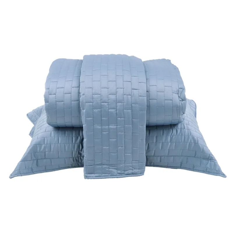 Colcha Paris Acetinada 2,80 X 2,60 King Azul