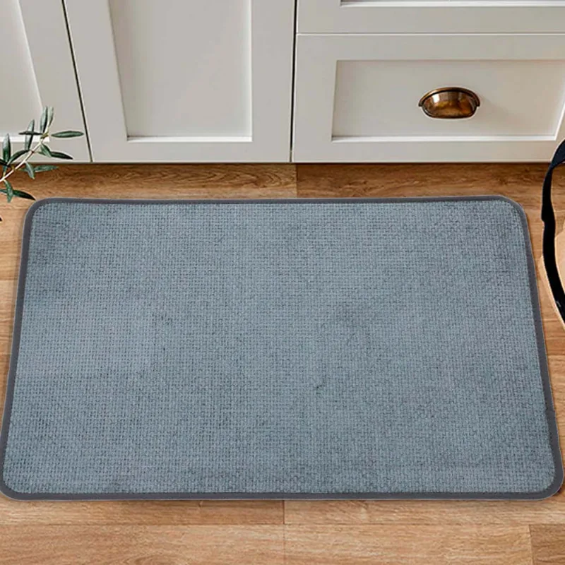 Tapete Multiuso Chenille 45 X 70 Chumbo/unico